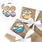 Big Dot of Happiness Tropical Christmas - Round Beach Santa Holiday Party To and From Gift Tags - Large Stickers - Set of 8